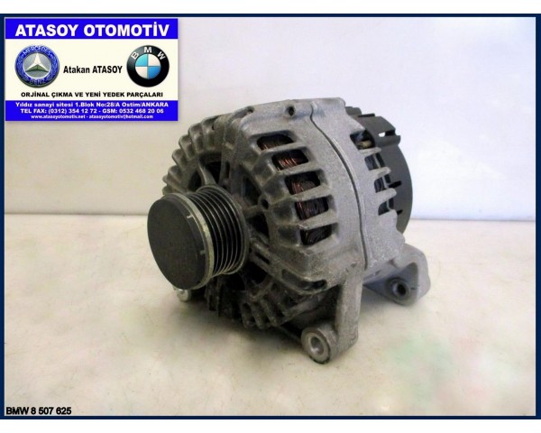 BMW F10 520D 525D ŞARJ DİNAMOSU BMW 8507625 - S8507625 - S38AN12 - FG23S032 - 2608668D - 8579420 - 8509024 - 12318507625 - 12318579420 - 12318509024 - 220A AI03 N47N N47S1